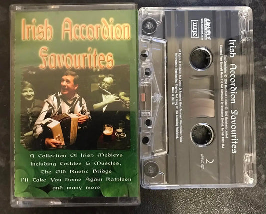 Irish Accordion Favourites Album, Musicbank Label, apw mc 1077, Vintage Cassette Magretro