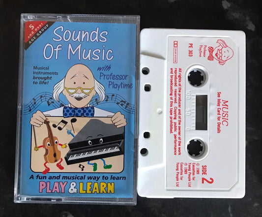 Sounds Of Music, Professor Playtime ,1989, Play & Learn, PE 303, Age 5 and Over Magretro