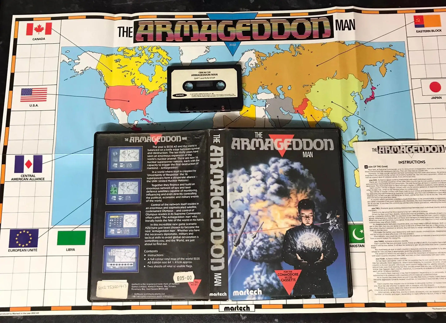 The Armageddon Man, C64, Released by Martech Games Ltd, WORKING Magretro