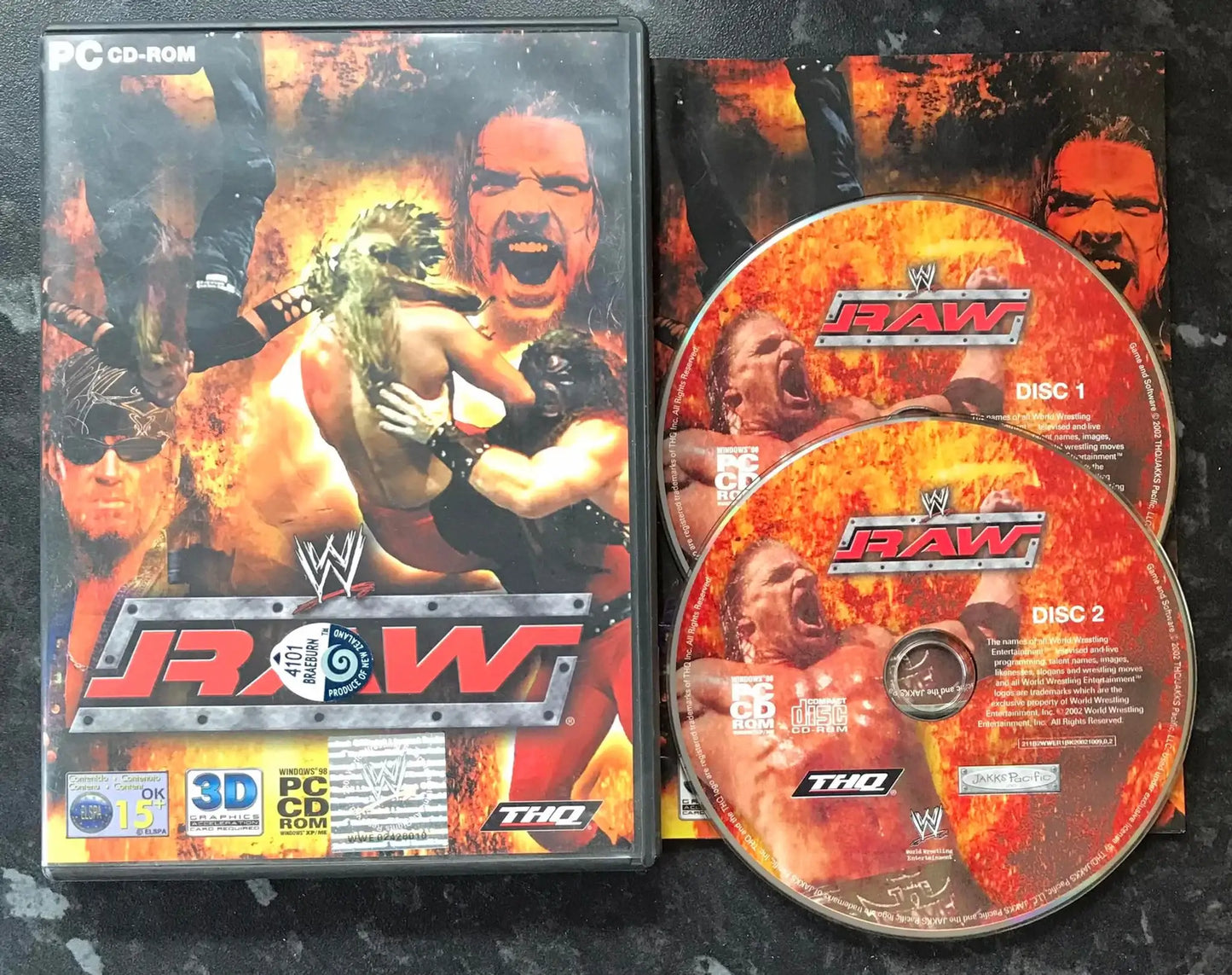 WWE Raw, UK, Pal, PC Game Magretro