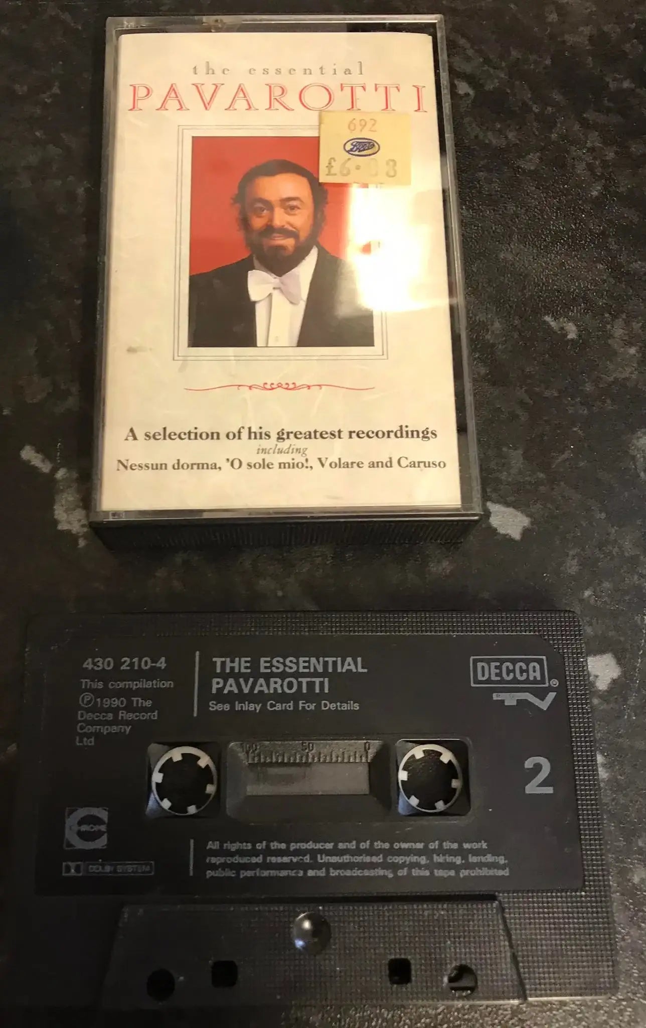 The Essential Pavarotti Album, Decca, 430 210-4, Vintage Cassette Magretro