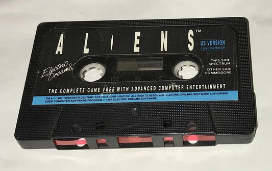 Aliens, ZX Spectrum 128k and C64 game versions Magretro