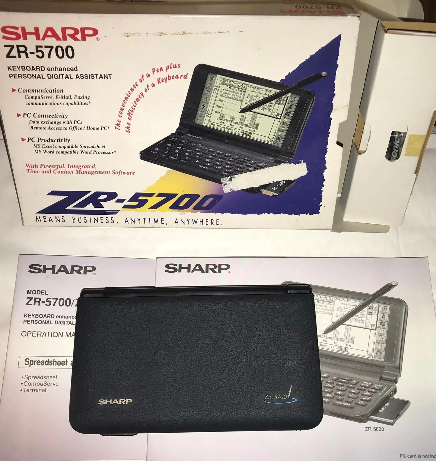 Sharp Zaurus, ZR-5700 FOR SALE, PDA, Personal Digital Organizer, Vintage PDA, UK Magretro