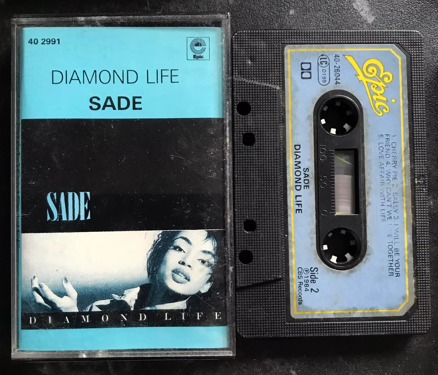 Sade, Diamond Life Album, Epic, 402991, Vintage Cassette Magretro