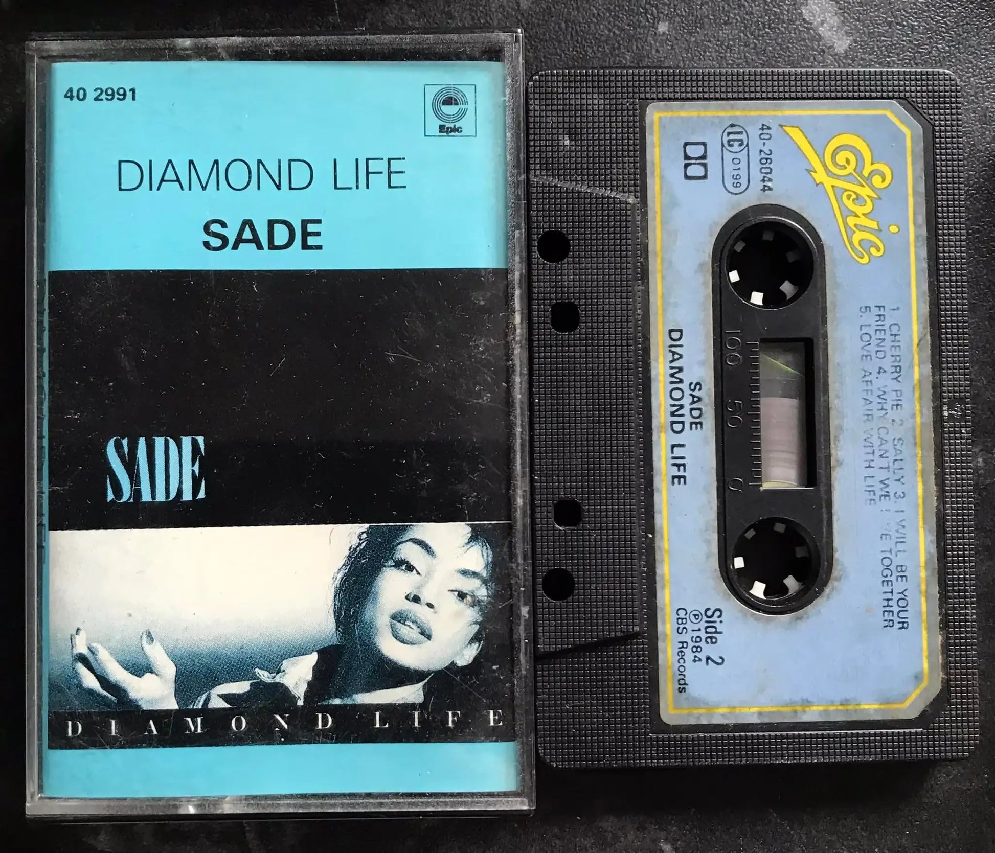 Sade, Diamond Life Album, Epic, 402991, Vintage Cassette Magretro