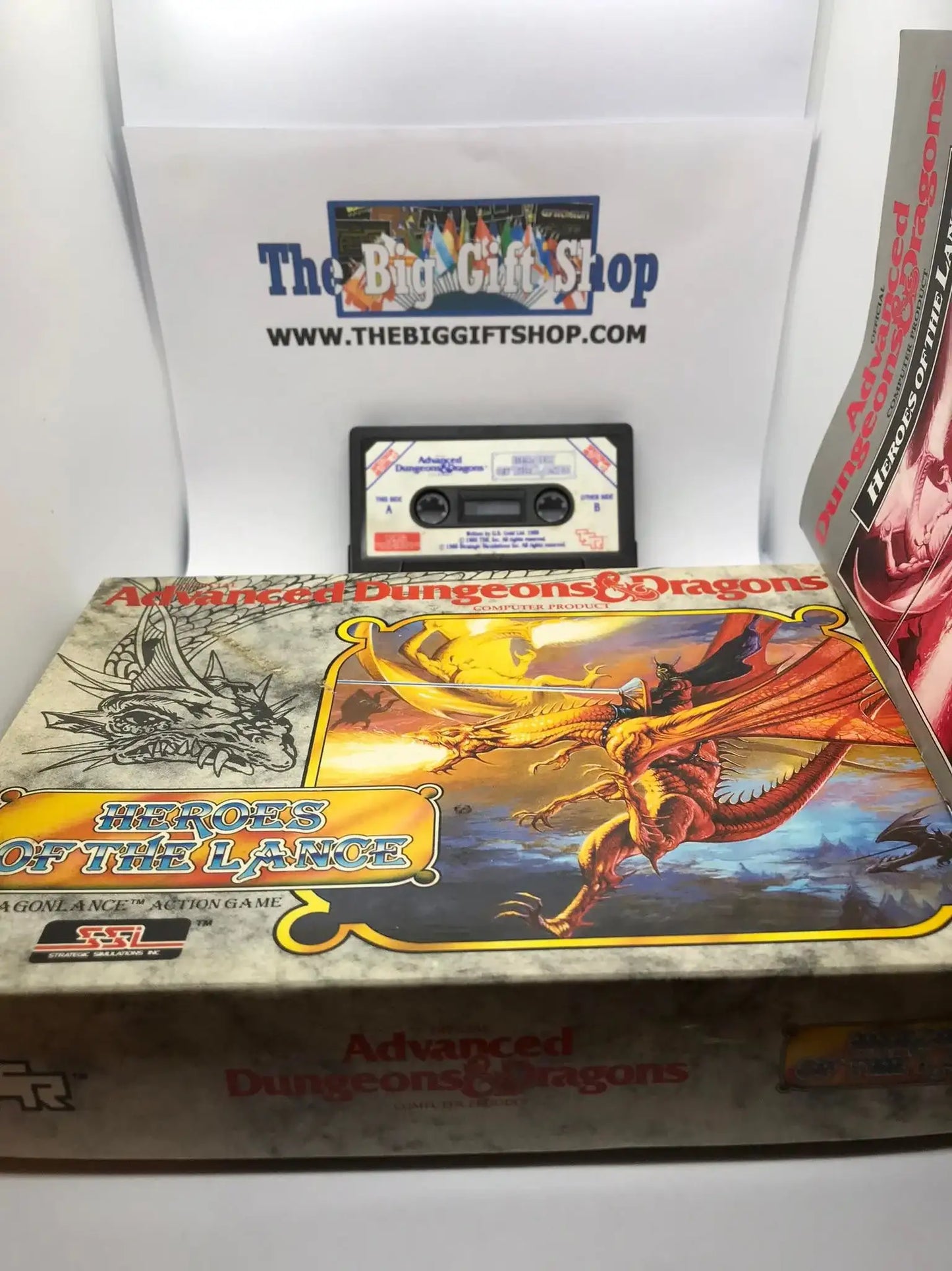 Adv D&D, Heroes Of The Lance (Deep Box) (Tested), ZX Spectrum US Gold Magretro