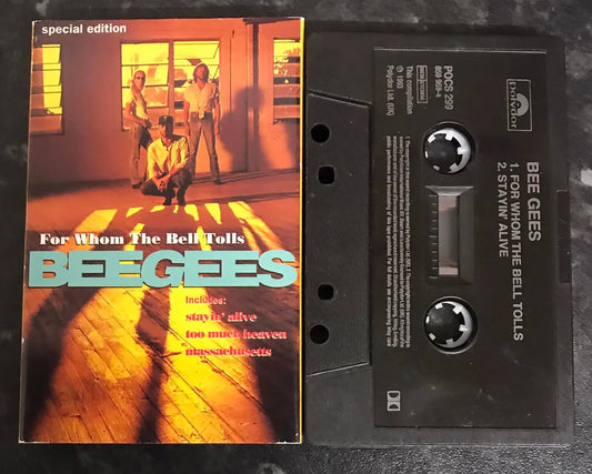 Bee Gees, For Whom The Bell Tolls Single, POLYDOR, POCS 299, Vintage Cassette Magretro