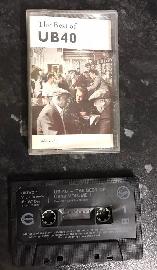 The Best Of UB40 Album, Volume One, Virgin, UBTVC1, Vintage Cassette Magretro