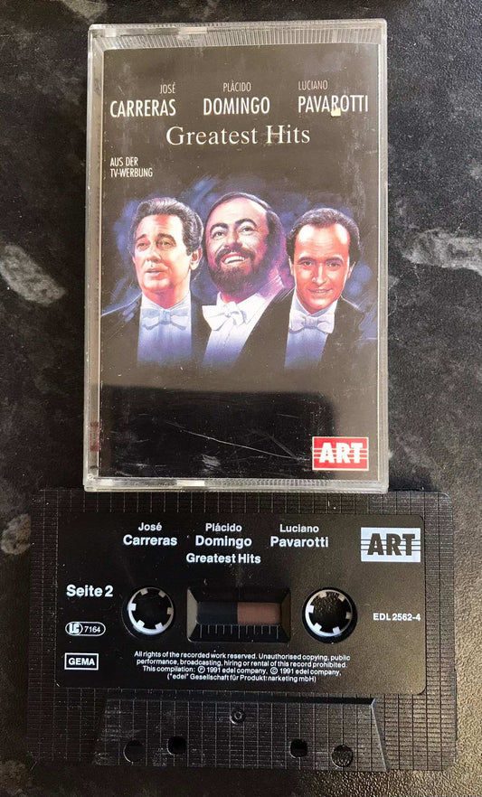 Carreras Domingo Pavarotti, Greatest Hits, Edel, EDL 2562-4, Vintage Cassette Magretro