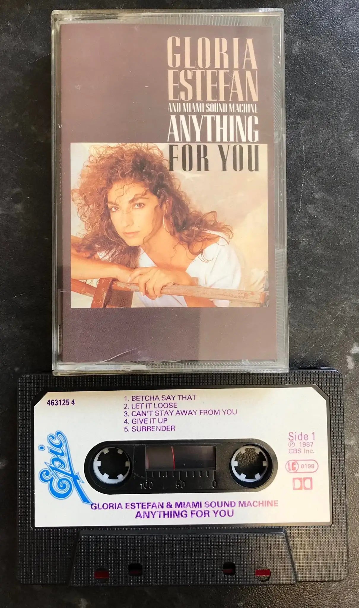 Gloria Estefan, Anything For You Album, EPIC, 463125 4, Vintage Cassette Magretro
