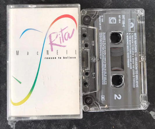 Rita MacNeil, ReasonTo Believe Album, Polydor, 847-106-4, Vintage Cassette Magretro