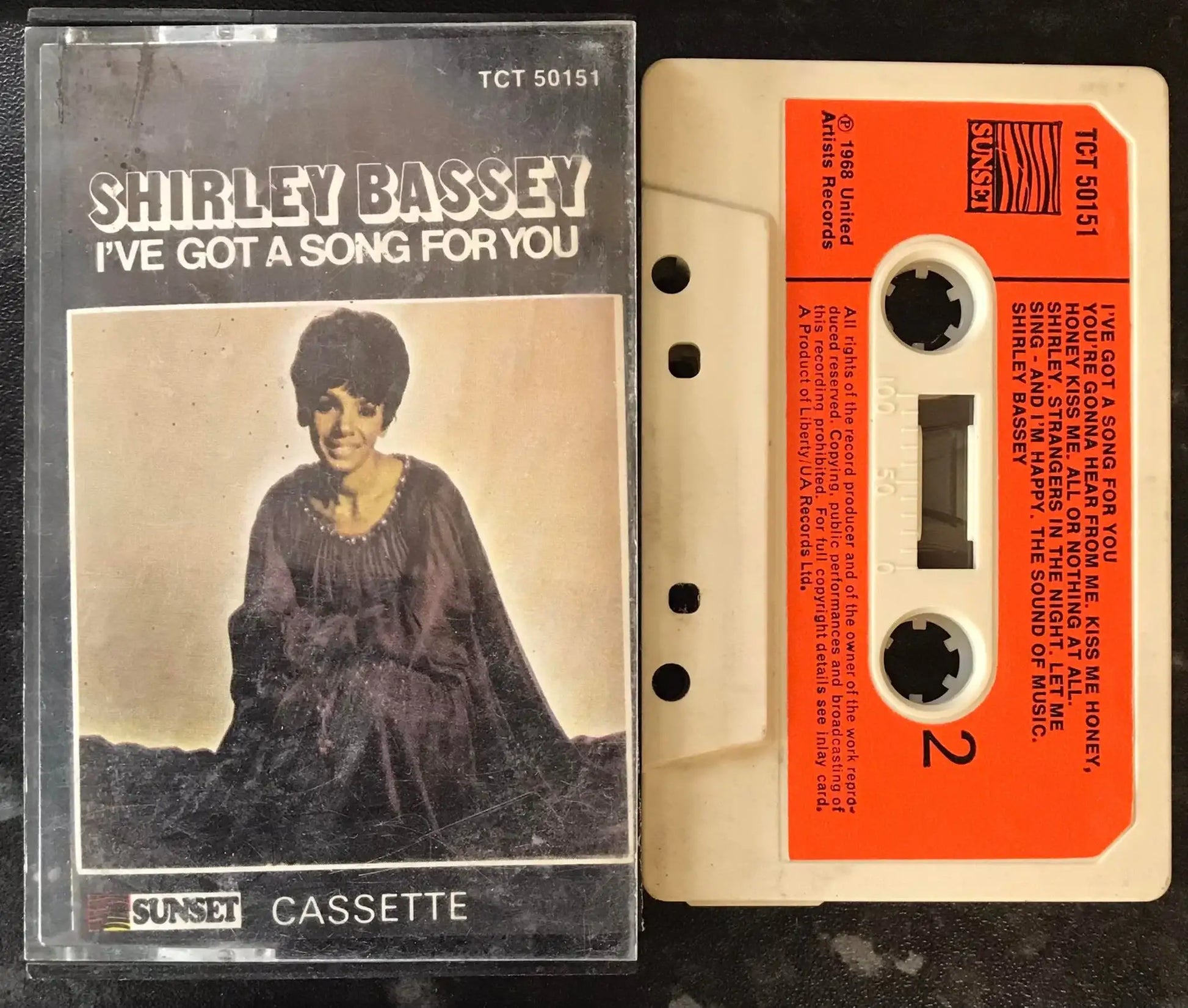 Shirley Bassey, I've Got A Song For You Album, SUNSET LABEL, TCT 50151 Magretro