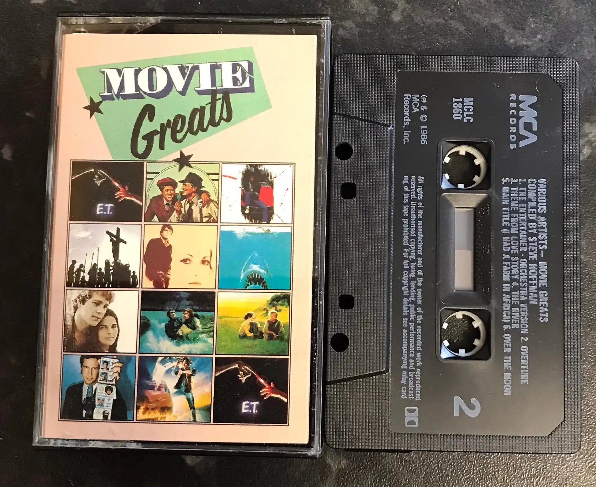 Movie Greats Album, MCA, mclc 1860, Vintage Cassette Magretro