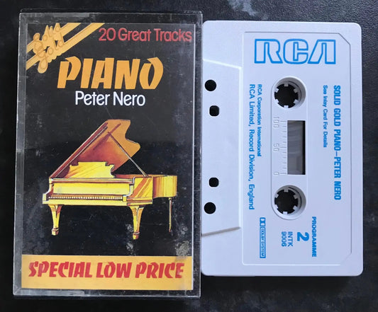 Solid Gold Piano Album, Peter Nero, RCA, INTK 9006, Vintage Cassette Magretro
