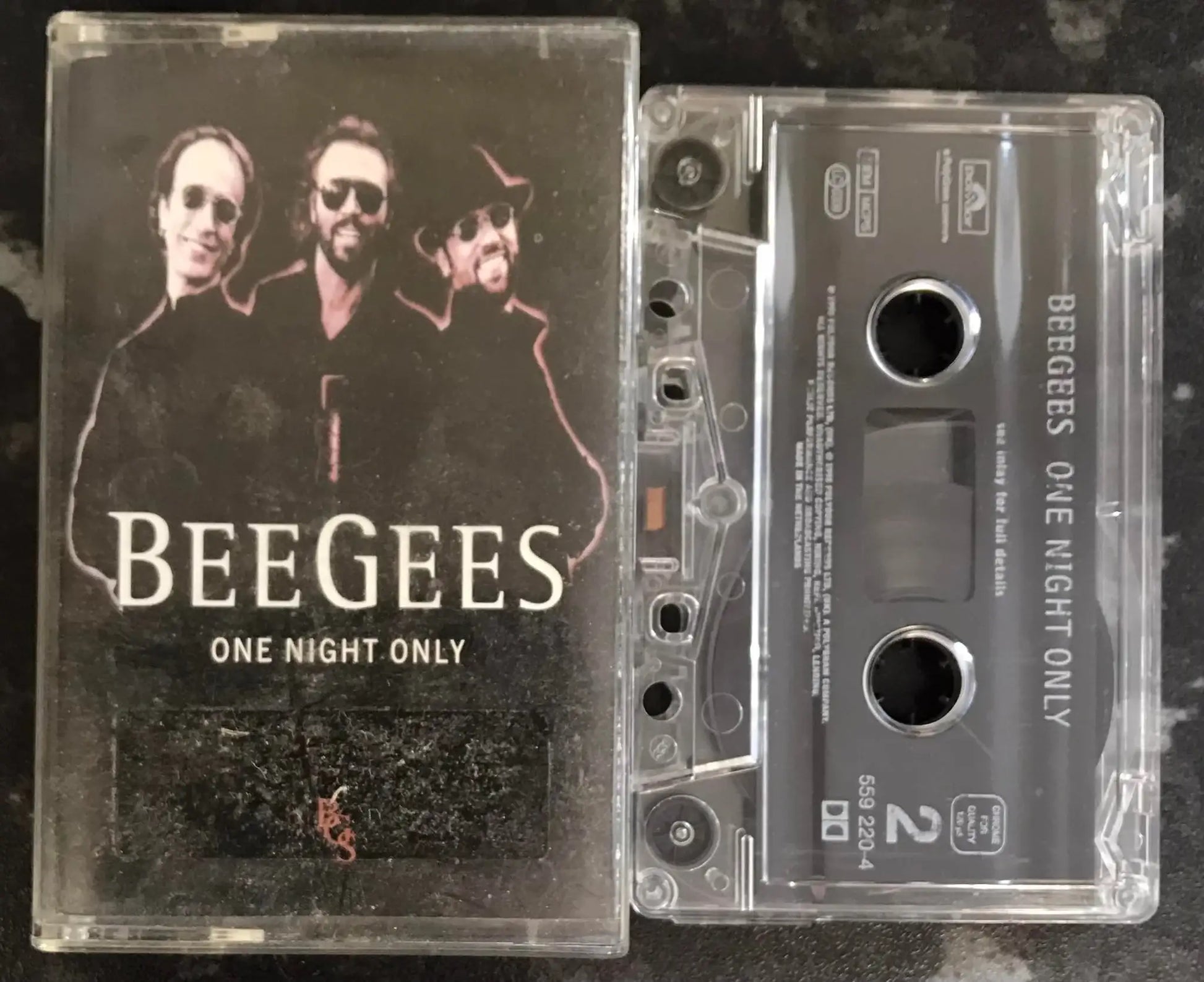 One Night Only Album, The Bee Gees, POLYDOR, 559 220-4, Vintage Cassette Magretro