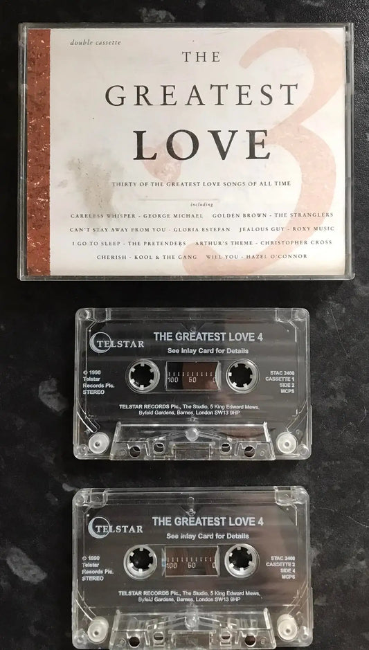 The Greatest Love 3 Double Album, Telstar, STAC 2384, Vintage Cassette Magretro