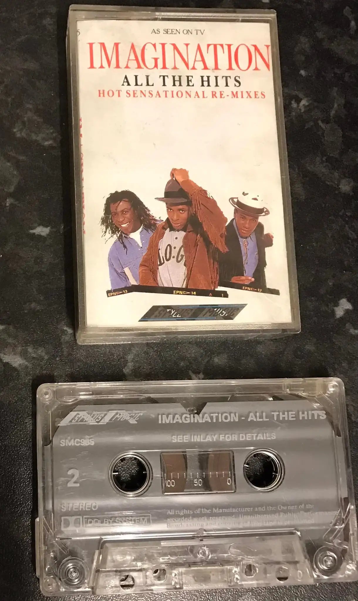 Imagination, All The Hits Album, Stylus Music, SMC 985, Vintage Cassette Magretro