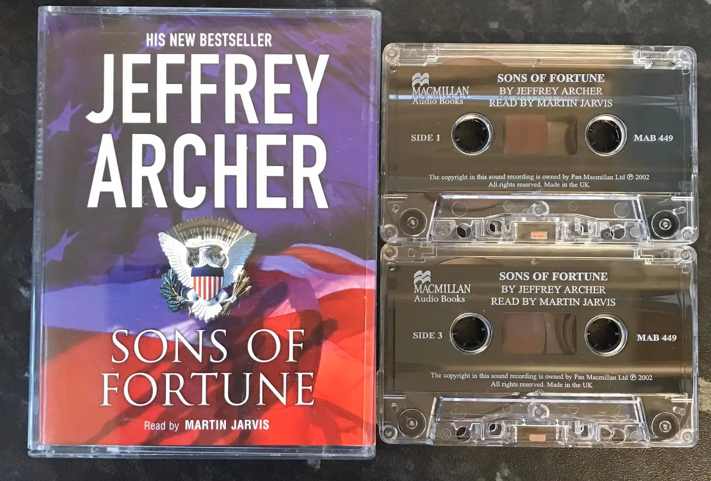 Sons of Fortune Audiobook, Jeffrey Archer, MAB 449, Vintage Cassette Magretro