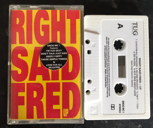 Right Said Fred, UP Album, TUG Records, SNOG MC1, Vintage Cassette Magretro