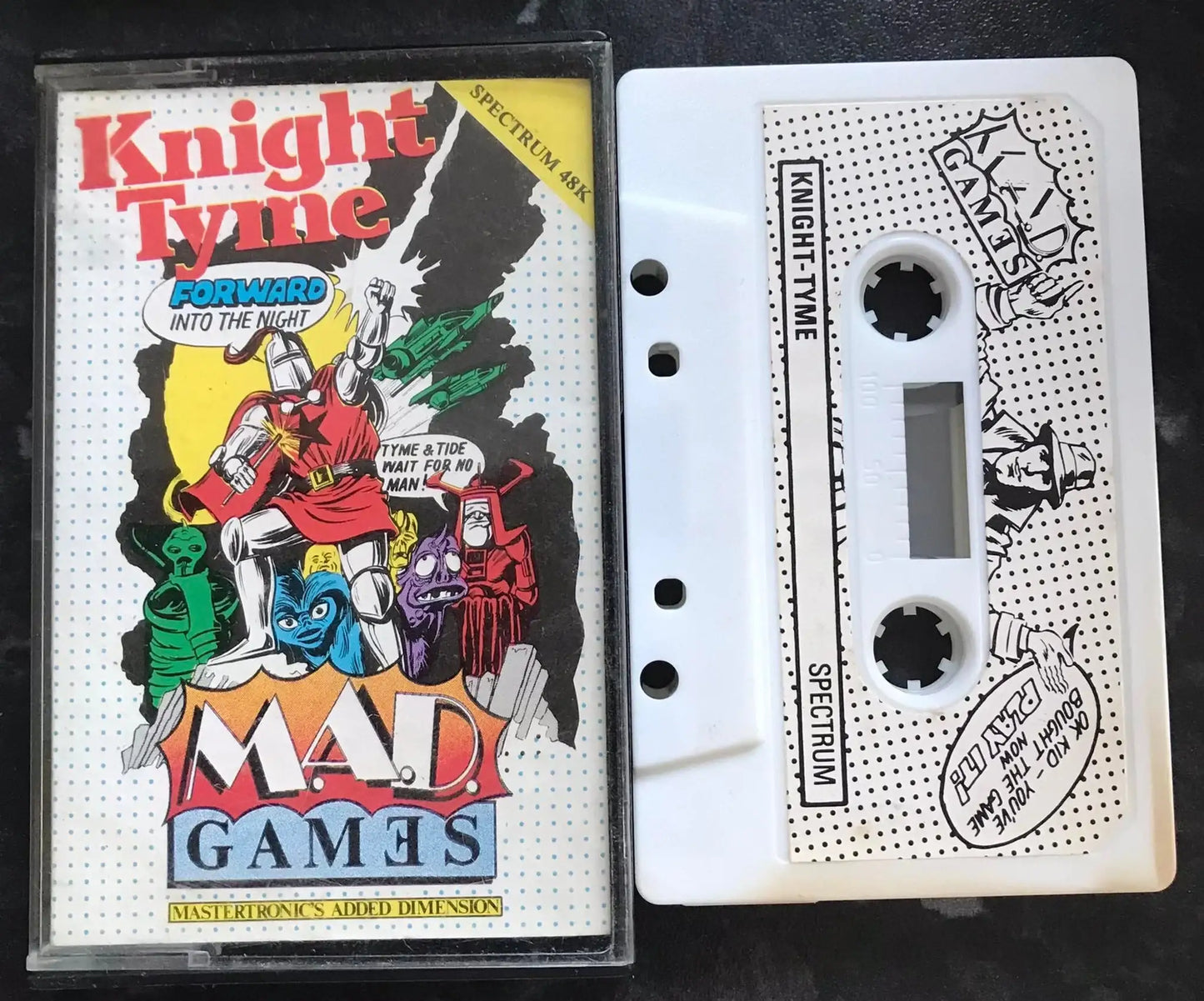 Knight Tyme, ZX Spectrum, Released by MAD Mastertronic, WORKING Magretro