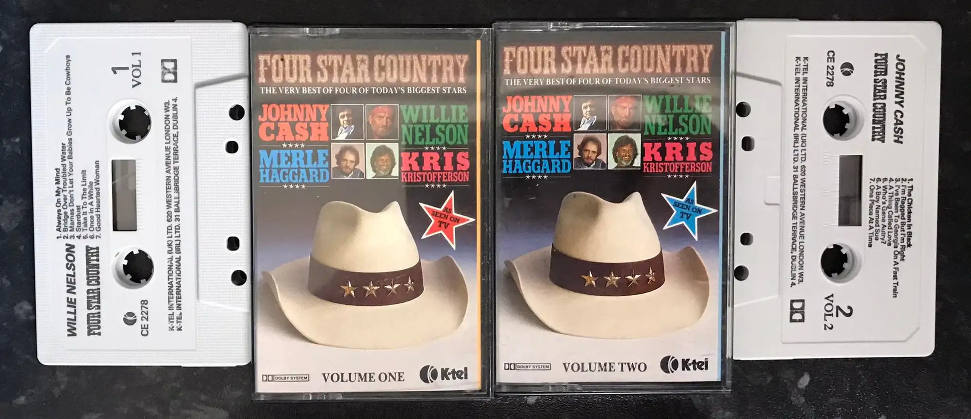 Four Star Country double album, K-Tel, CE 2278, Vintage Cassette Magretro