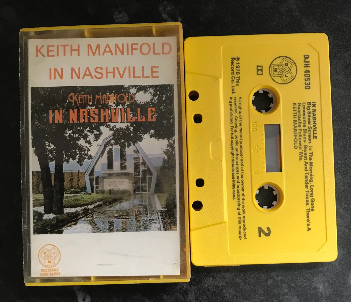 Keith Manifold in Nashville Album, djh 40530, DJM, Vintage Cassette Magretro