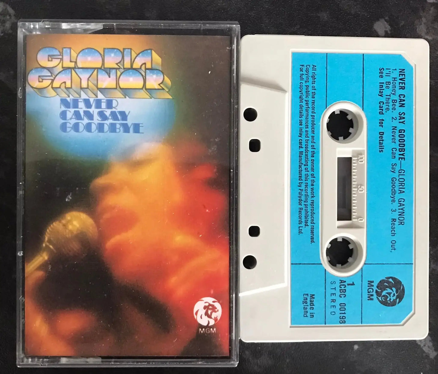 Gloria Gaynor, Never Can Say Say Goodbye Album, acbc 00198, Vintage Cassette Magretro