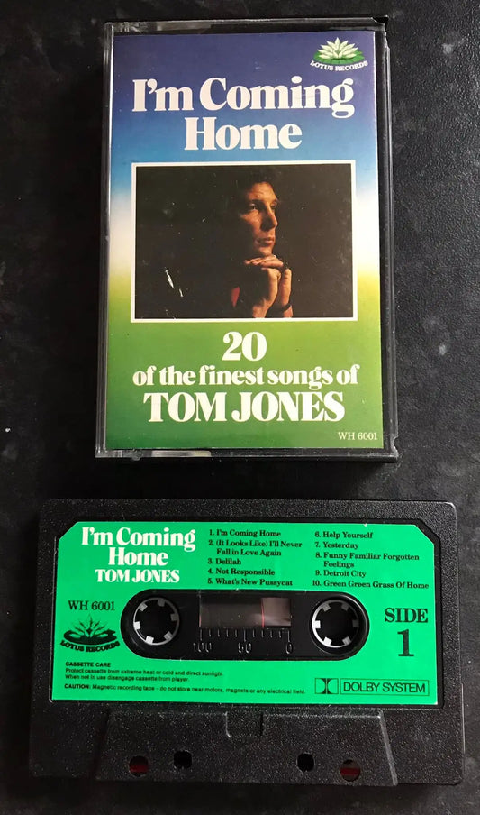 Tom Jones, I'm Coming Home Album, Lotus Records, WH 6001, Vintage Cassette Magretro