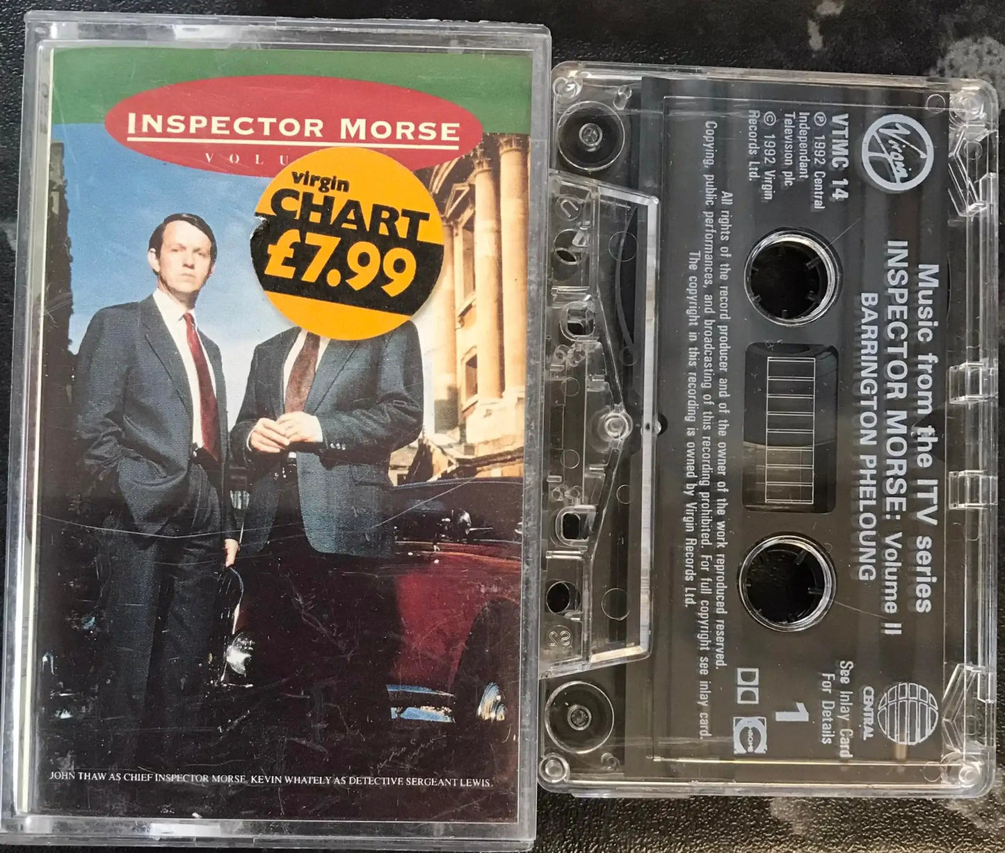 Music from Inspector Morse, Volume II, Virgin, VTMC 14, Vintage Cassette Magretro