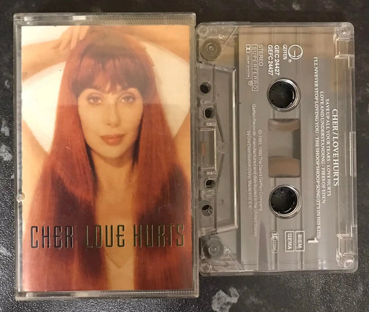 Cher, Love Hurts Album, Geffen Records, GEC 24427, Vintage Cassette Magretro