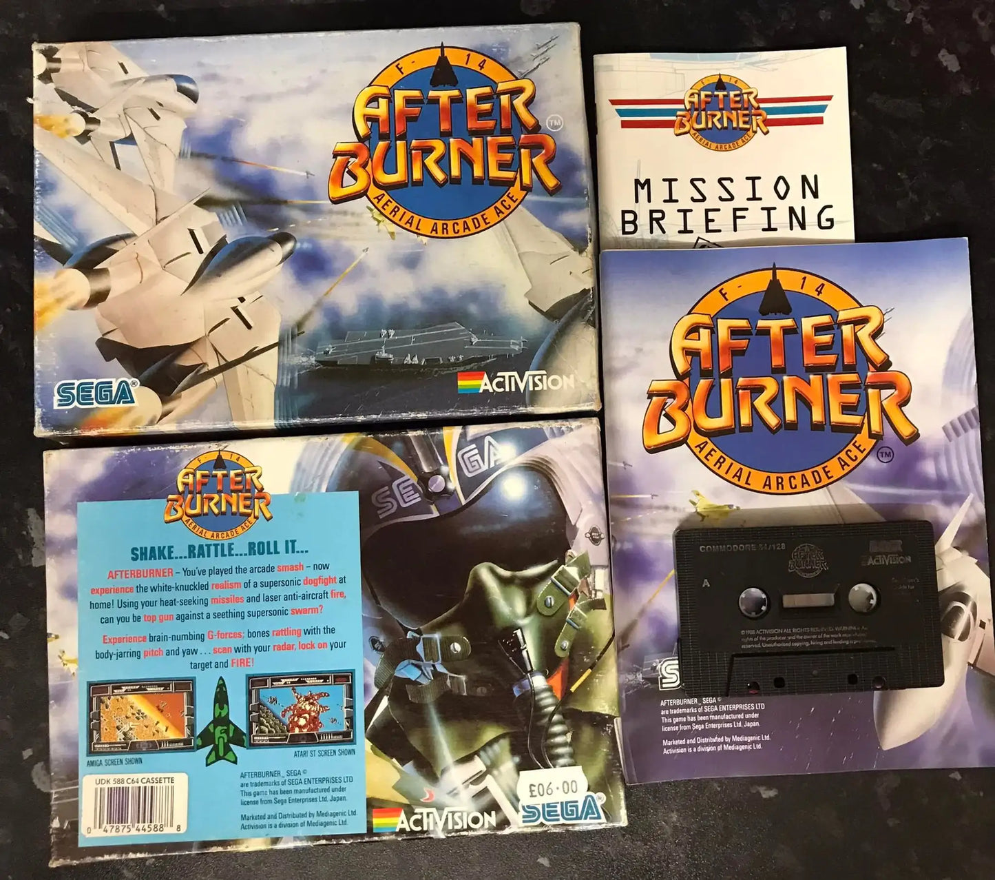Afterburner, C64, Released by Activision, WORKING Magretro