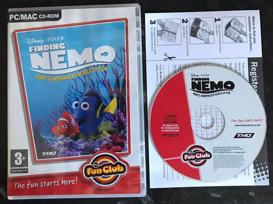 Disney Pixar Finding Nemo, Nemo's Underwater World Of Fun, PC Game Magretro