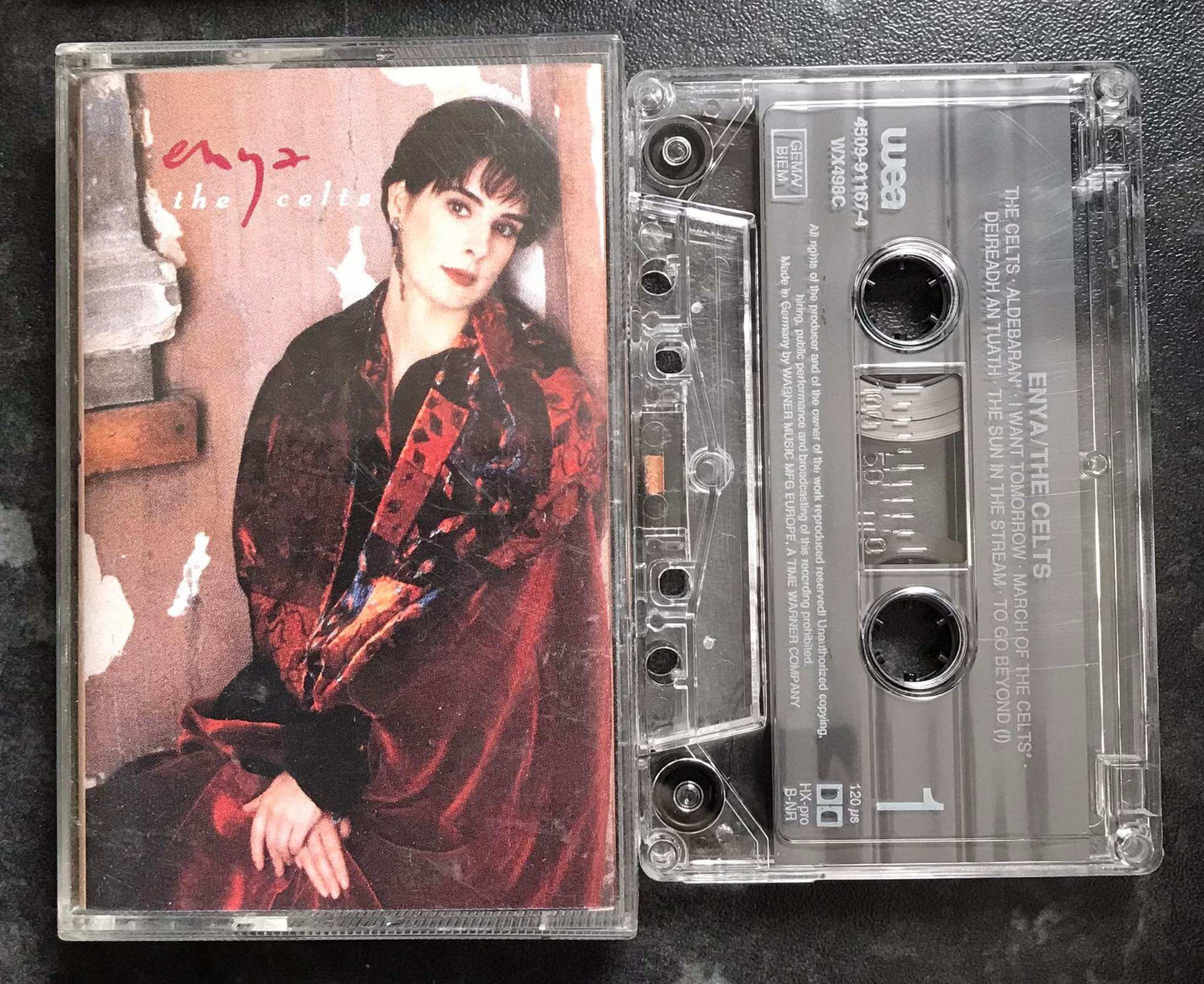 Enya, The Celts Album, WEA, 4509-91167-4, WX498C, Vintage Cassette Magretro