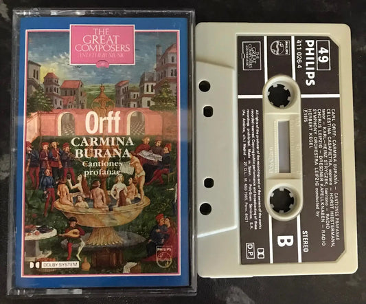 Carl Orff, Carmina Burana, Cantiones Profanae,411 026-4,Philips,Vintage Cassette Magretro