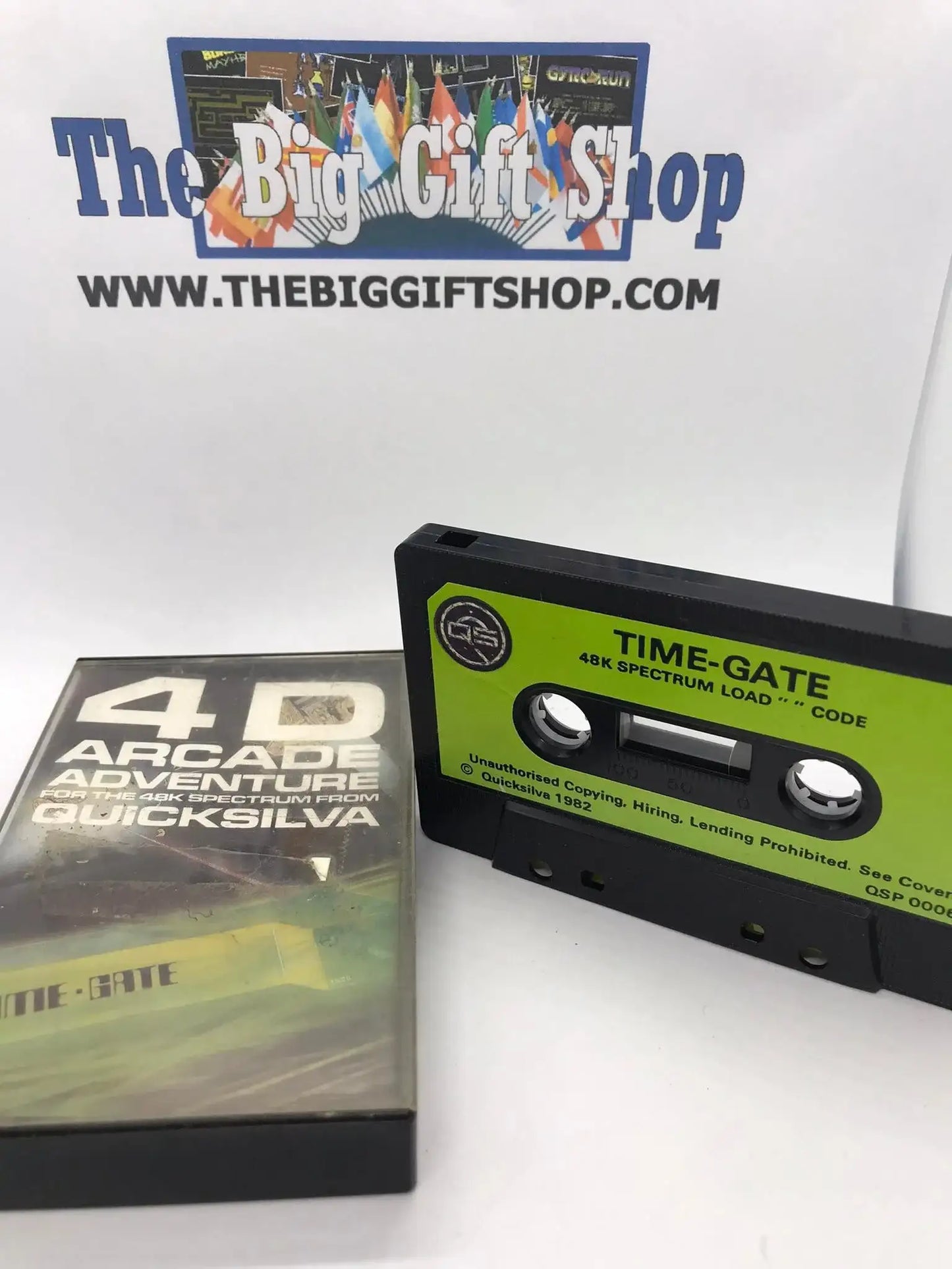TimeGate (green label), Time gate Working, ZX Spectrum, Quicksilva Ltd Magretro