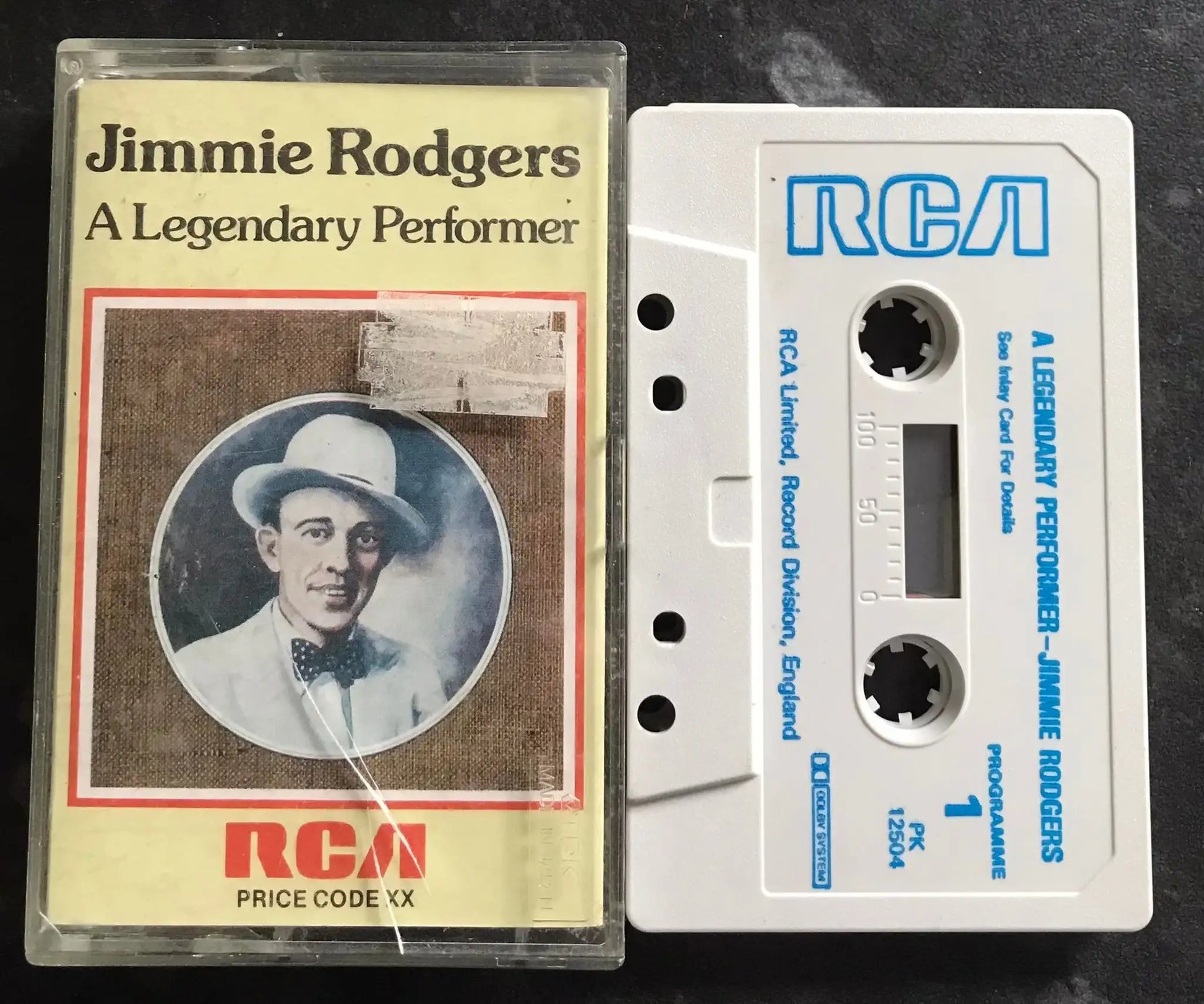Jimmie Rodgers, A Legendary Performer, RCA, PK1-2504, Vintage Cassette Magretro