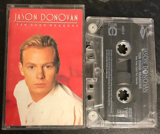 Jason Donovan, Ten Good Reasons, PWL Records, HFC7, Vintage Cassette Magretro