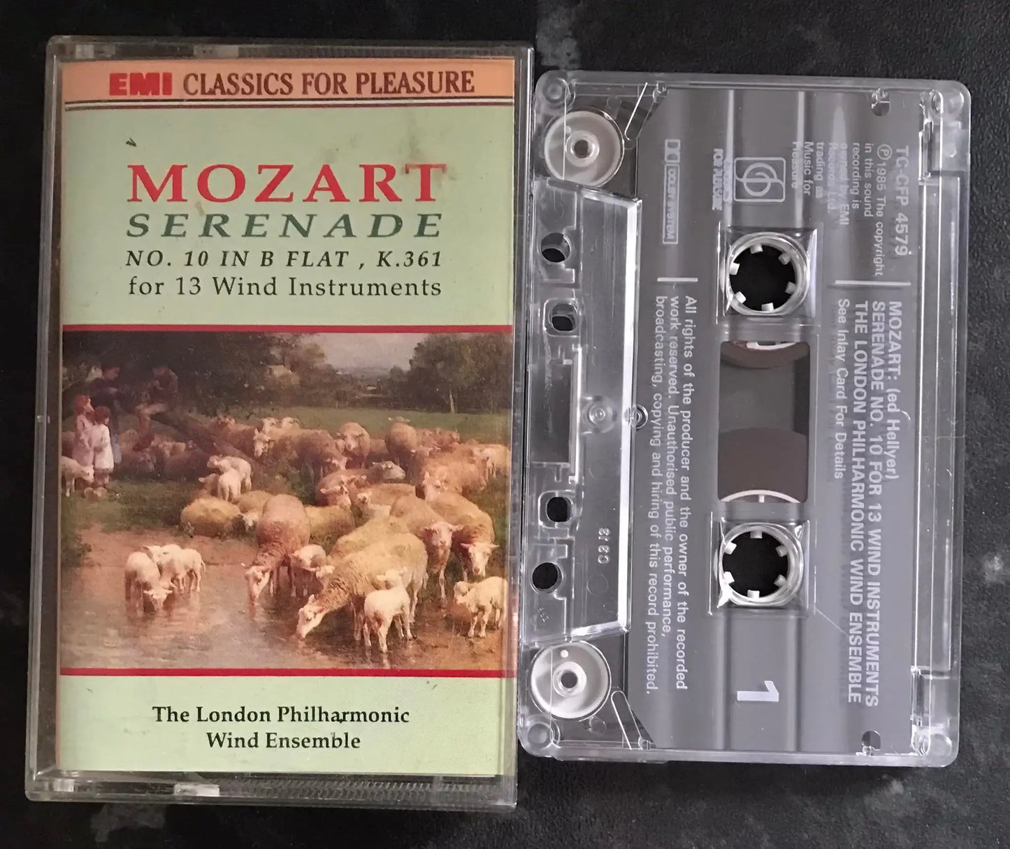 Mozart Serenade no 10, for 13 wind instruments, tc-cfp 4579, Vintage Cassette Magretro