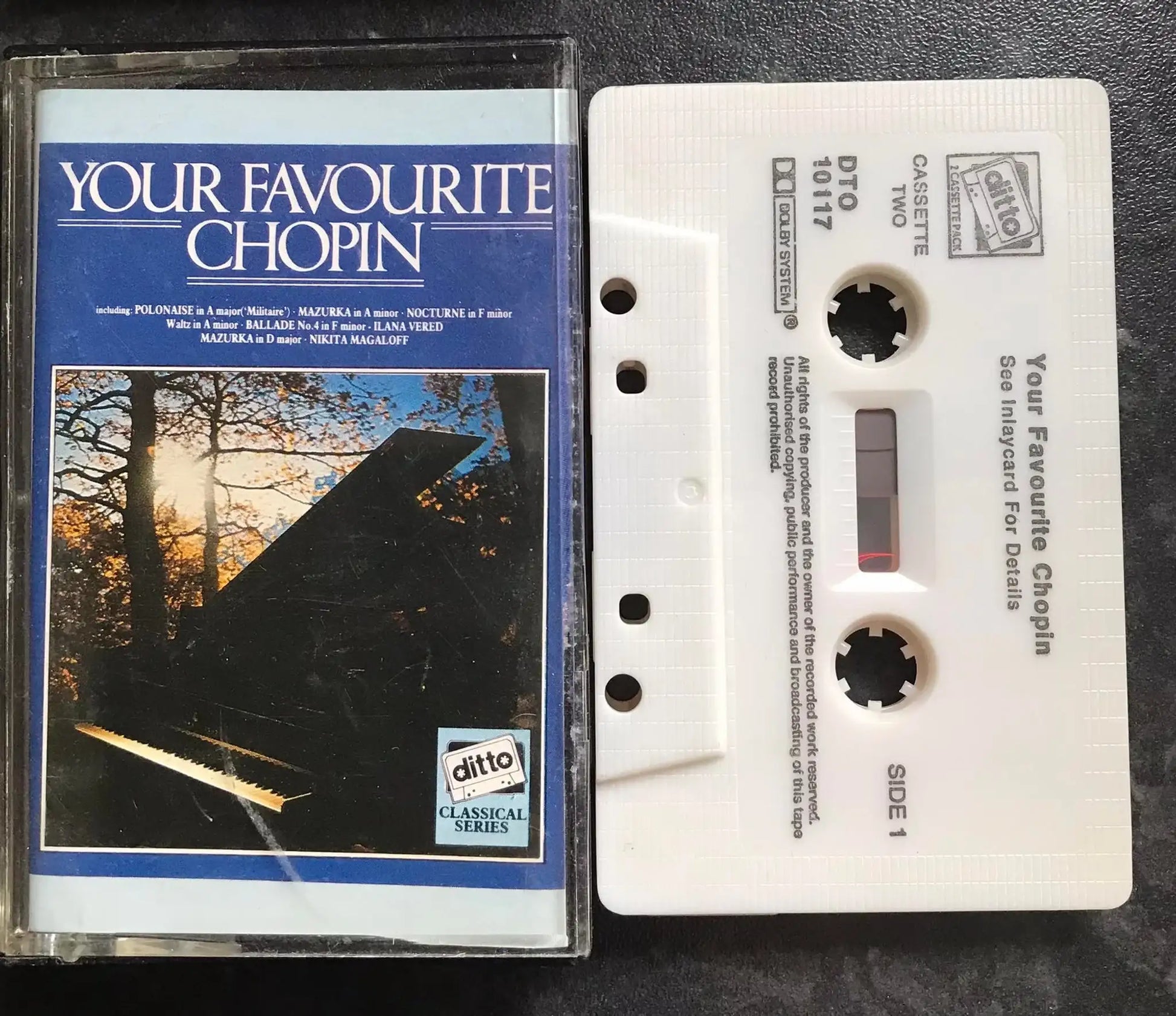 Your Favourite Chopin cassette II (Ditto Label), DTO 10117, Vintage Cassette Magretro