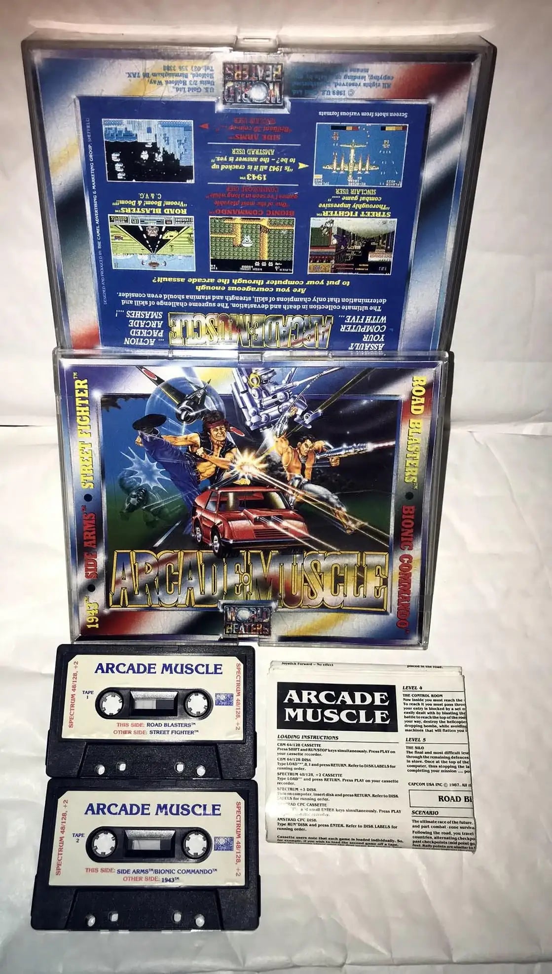 Arcade Muscle (RARE) big Case, ZX Spectrum by US Gold Magretro