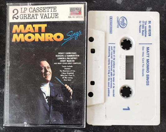 Matt Monro, Sings Album, 2LP, Music For Pleasure, DL 41 1072 9, Vintage Cassette Magretro