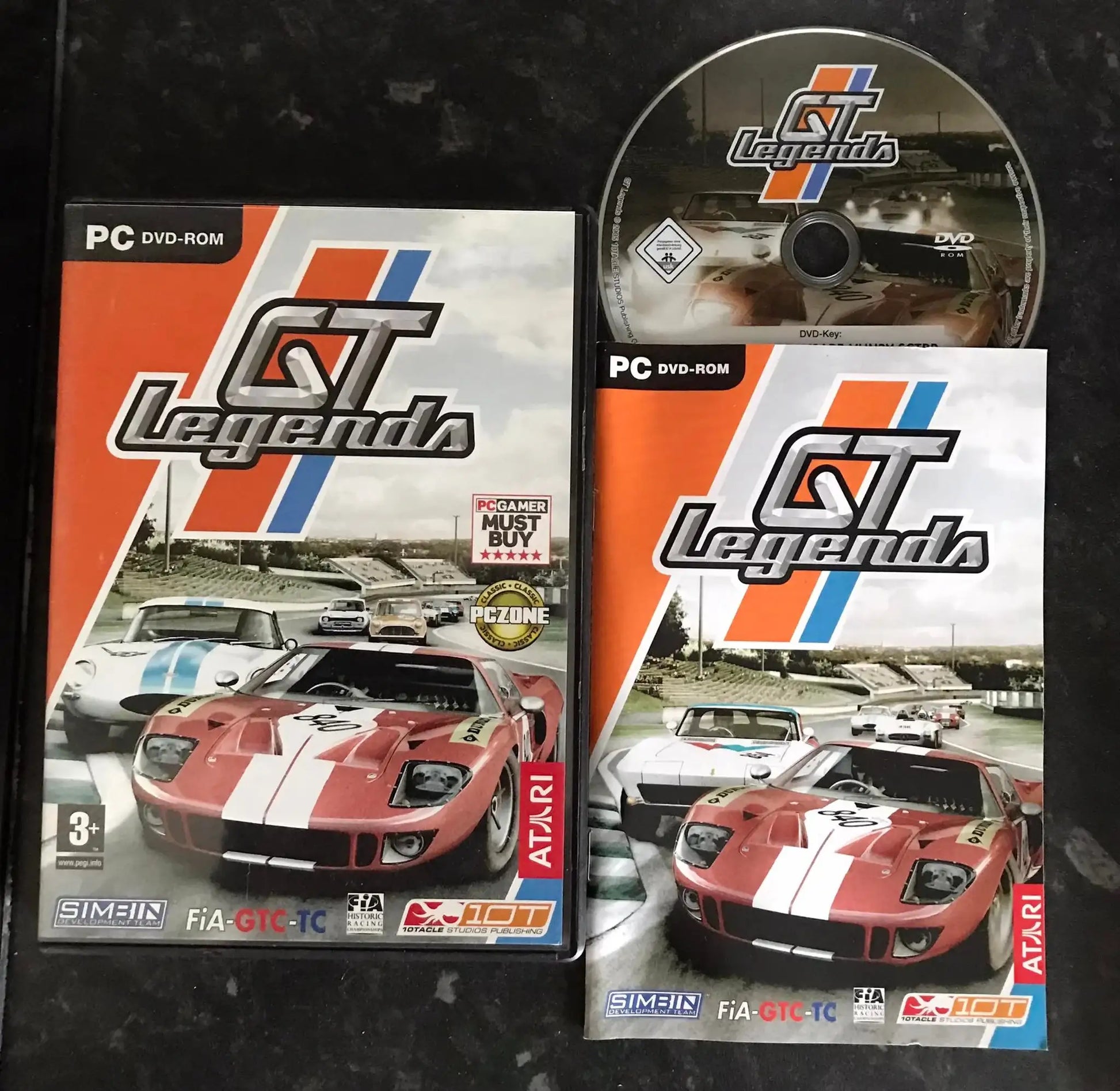 GT Legends, DVD, UK, Pal, PC Game Magretro
