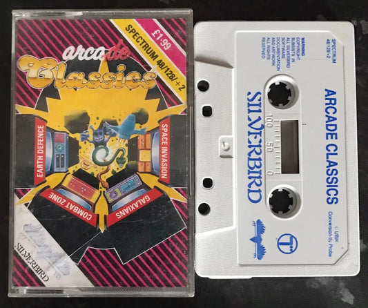Arcade Classics, ZX Spectrum, Released by Silverbird, WORKING, RARE Magretro