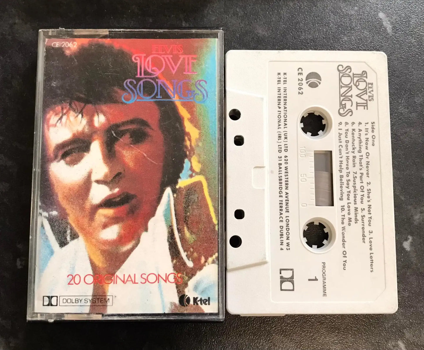 Elvis, Love Songs Album, 1979, K-Tel, CE 2062, Vintage Cassette Magretro