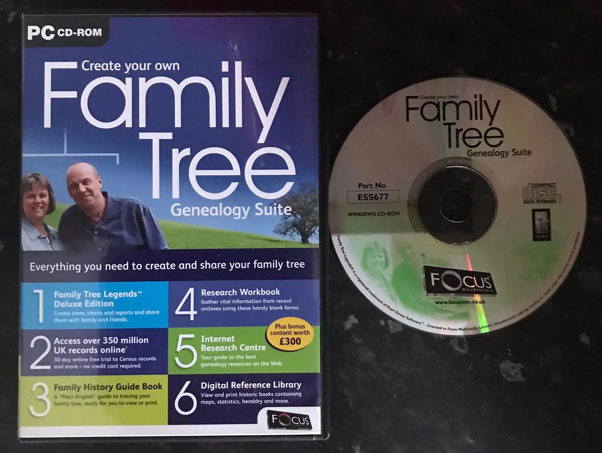 Create Your Own Family Tree, Geneology Suite, PC Game Magretro