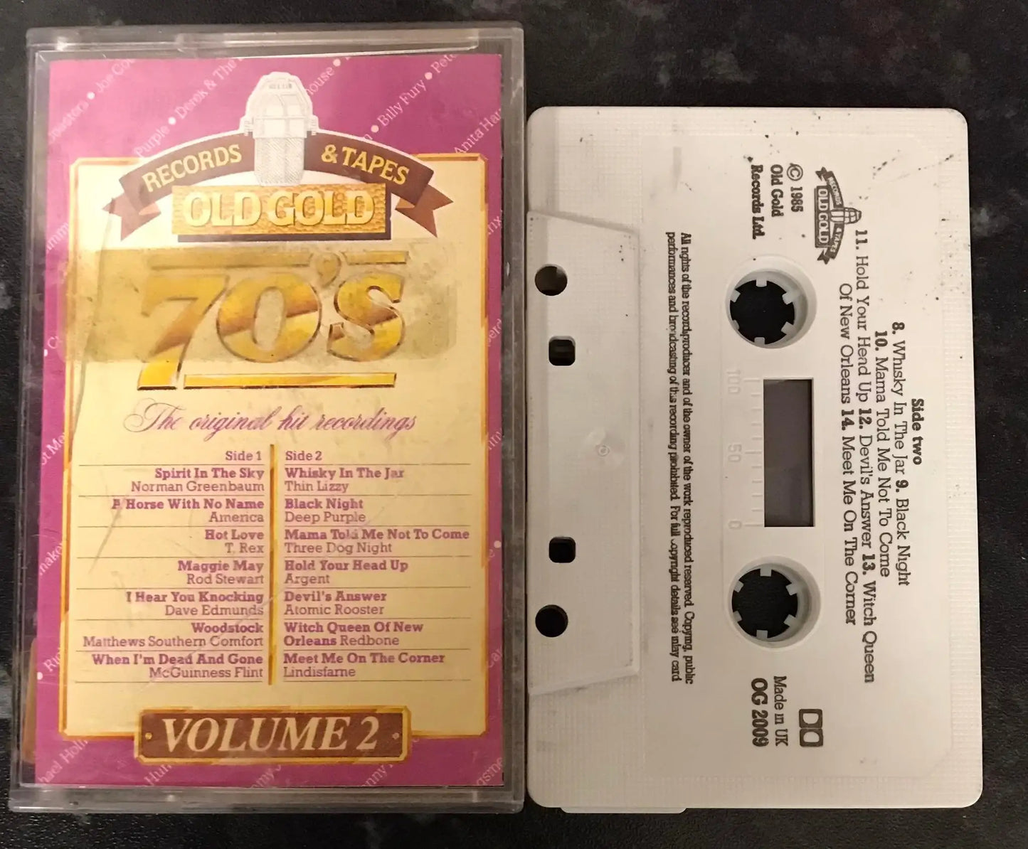Old Gold 70's vol 2 Album, Old Gold Label, OG 2009, Vintage Cassette Magretro
