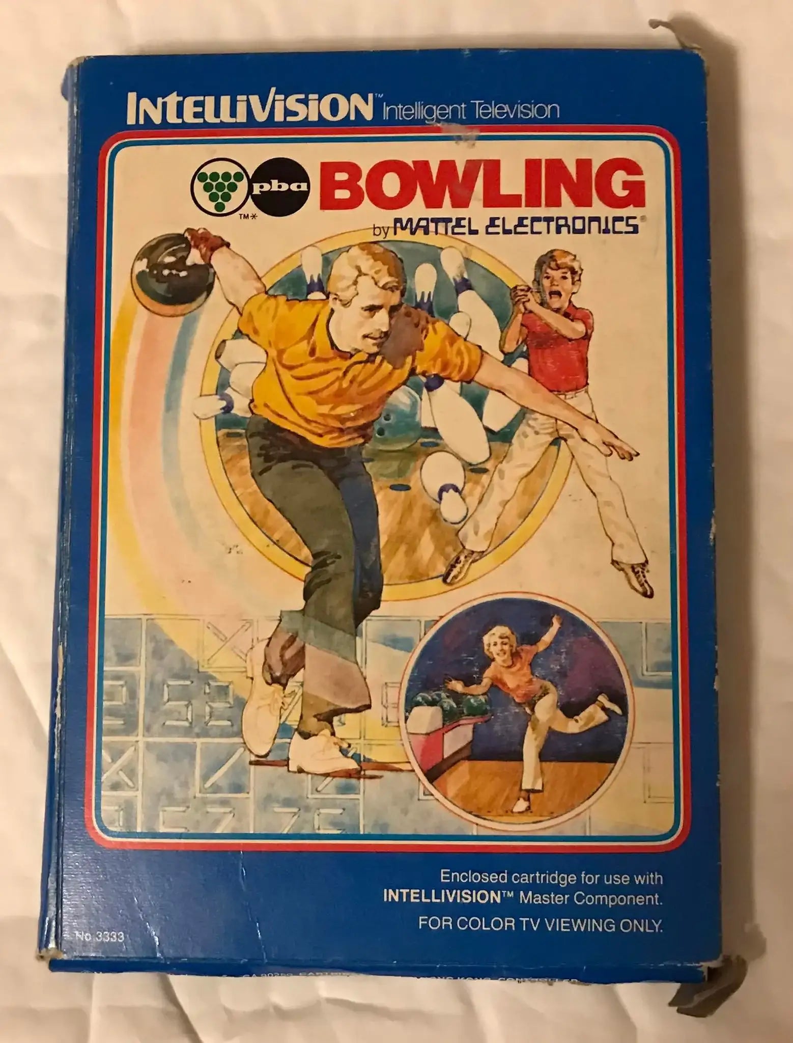 Intellivision game, bowling Magretro