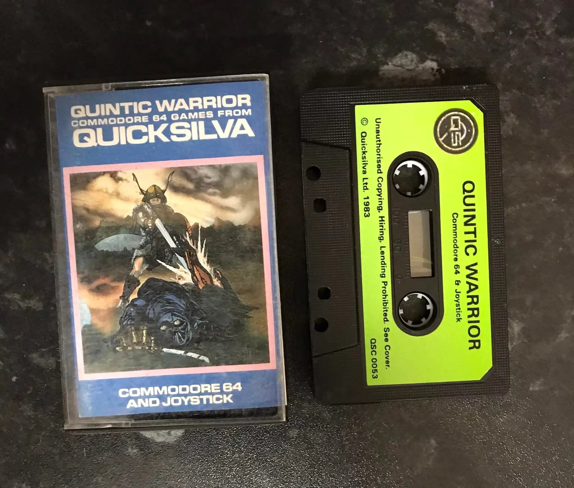 Quintic Warrior, C64 Game, by Quicksilva, WORKING Magretro