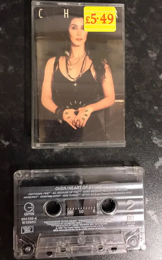 Cher, Heart Of Stone Album, Geffen, WX 262 C, Vintage Cassette Magretro