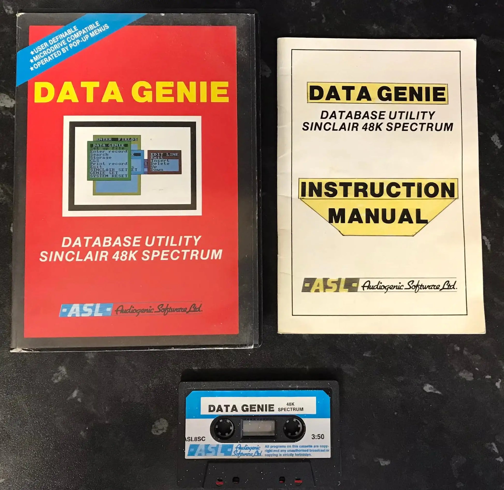 Data Genie (Working), ZX Spectrum, by Audiogenic, RARE Magretro